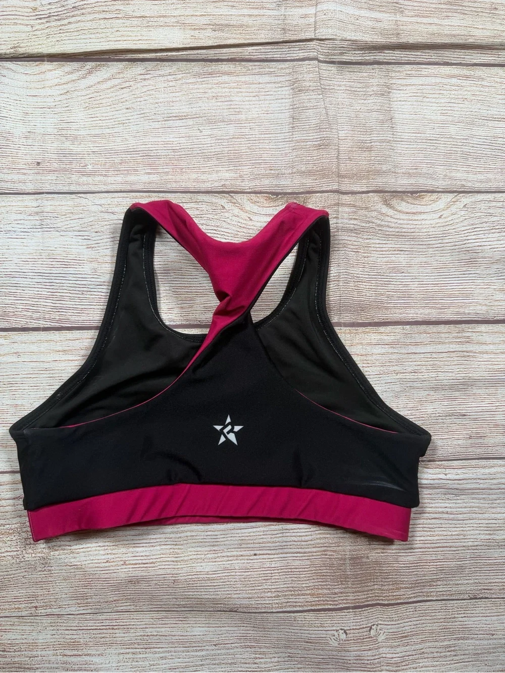 Rebel Athletic Vogue Black and Pink Girls' Dance Crop Top‎